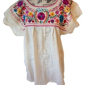 Mexx Ivory Blouse with Multicolor Floral Design